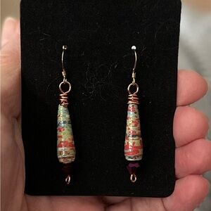 Colorful Handmade Drop Earrings